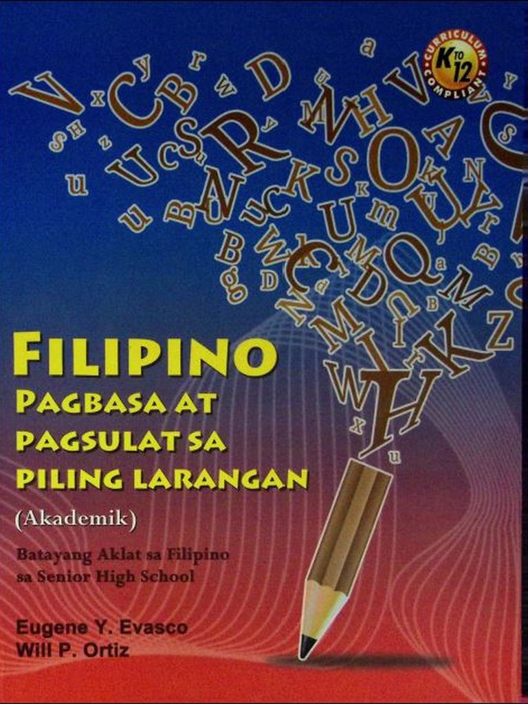 Filipino Pagbasa at pagsulat sa piling larangan by Evasco 2017